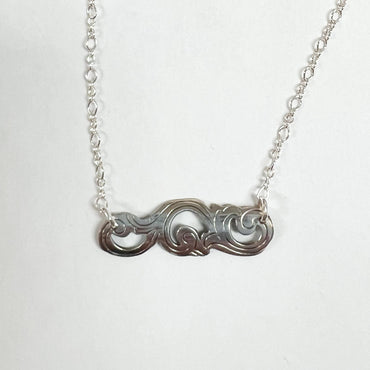 Flourish Bar Necklace by L Carr