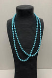 Pale Blue Bead Necklace