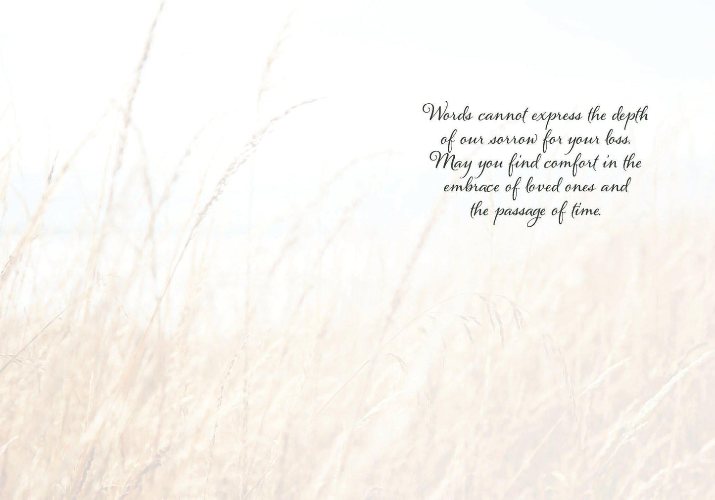 Wheat Grass Sympathy Card