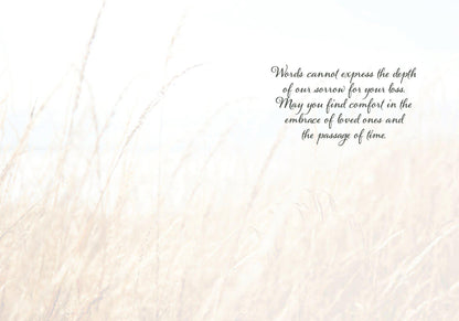 Wheat Grass Sympathy Card