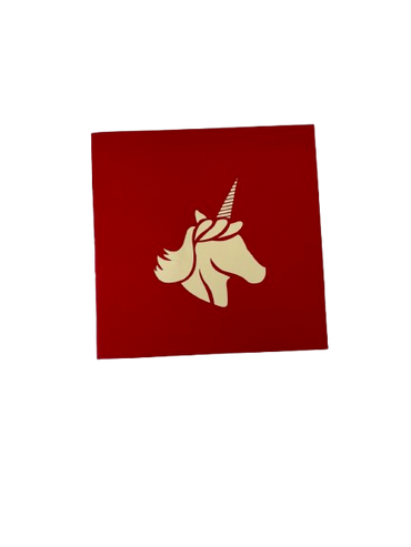 Unicorn Pop Up Greeting Card
