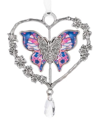 Go Where Your Heart Leads You Butterfly Ornament