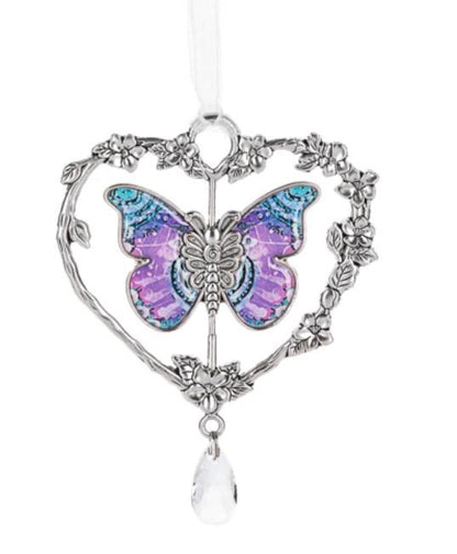 You Touch My Heart Butterfly Ornament