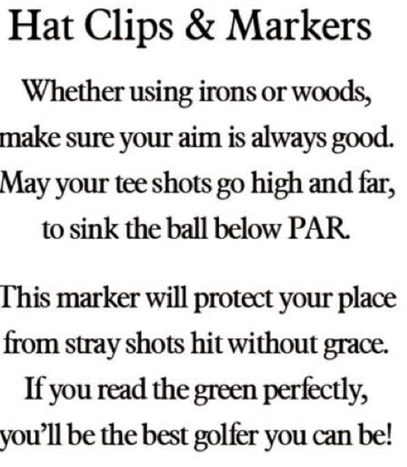 Doctor's Orders Hat Clip with Ball Marker