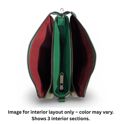 Teal Blue Vegan Leather Purse