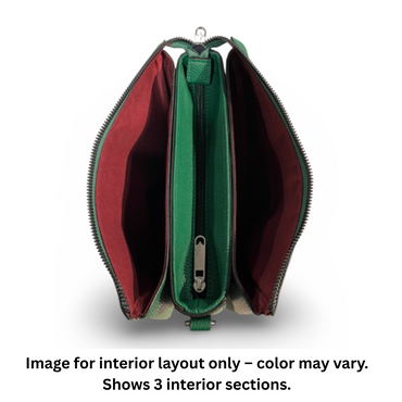 Coffee Pebbled Vegan Leather Shoulder Bag