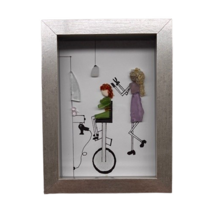 Sea Glass Art “Hairdressers Do It With Style”