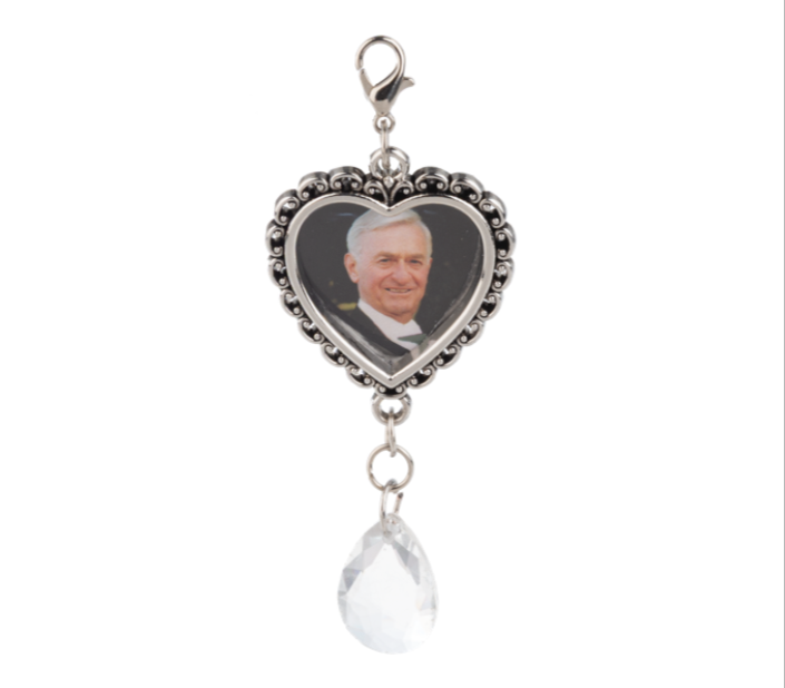 Clip-On Memorial Charm – Keepsake Accent for Bouquets or Personal Use