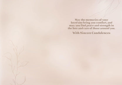 Sympathy Card – “Wishing You Comfort & Peace”