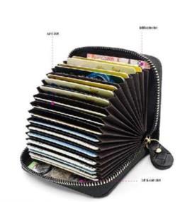 Beige 20-Slot Card Holder