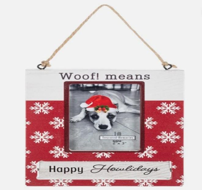 Wooden Pet Ornament Frame – Rotating Message Design,