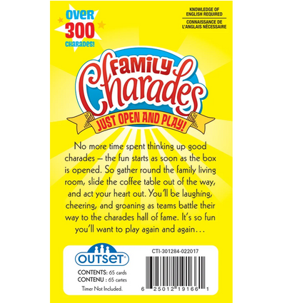 Family Charades Card Game – 300+ Charades for Family Fun – Ages 8+
