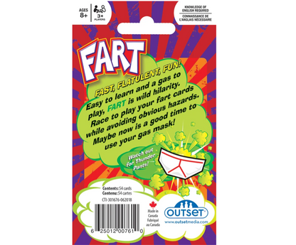 Fart Card Game – Hilarious Family Card Game – Ages 8+