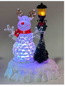 Christmas Street Light Decoration with Deer