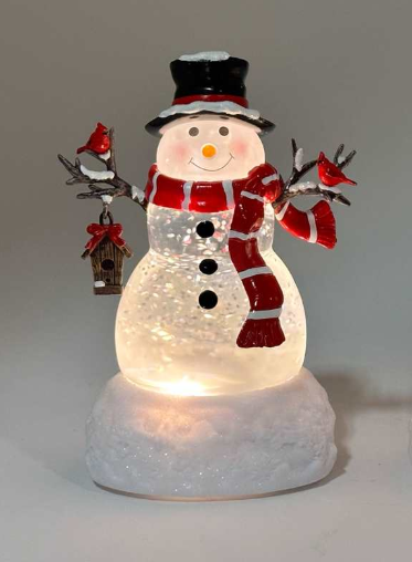 Black Hat Water-Spinning Snowman