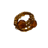 Amber Beaded Scarf Slide