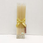 Tall Slim Candles with 2 Holders - Ivory