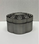 Pewter Finish Trinket Box