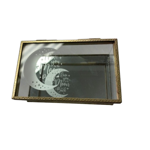 Engraved Antiqued Trinket Box