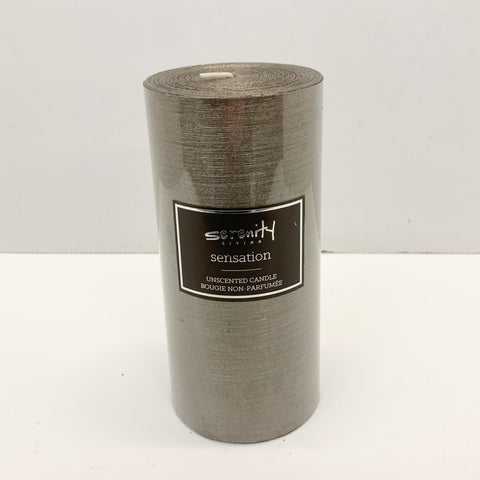Mink Coloured Satin Finish Candle