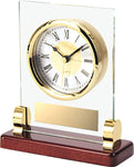 Clock Rosewood and Glass