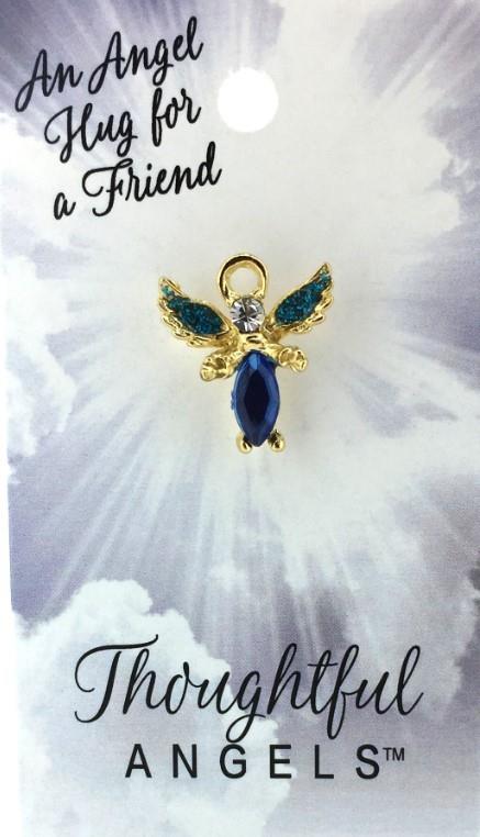 Hug For A Friend Angel Pin