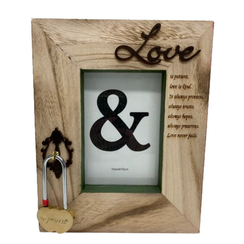 Lovelock -  "Love Is" Personalized Frame