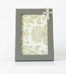 Grey Cross Picture Frame