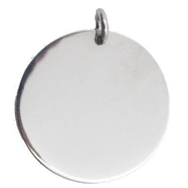 Sterling Silver Circle Pendant - Includes Engraving