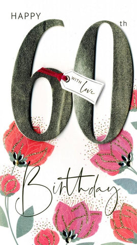 60th Birthday With Love Card