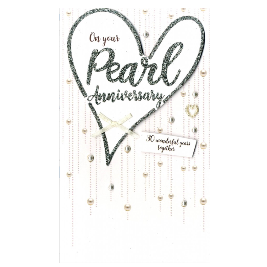 30th Anniversary Pearl Anniversary Card