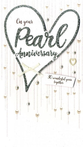 Pearl Anniversary Card