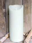 Flameless Candle White 4"x10"