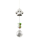 Paw Print Hanging Crystal