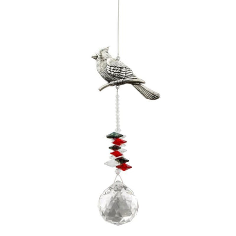 Cardinal Hanging Crystal