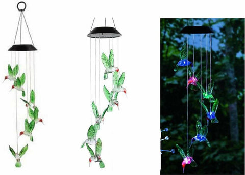Solar Hanging Hummingbirds