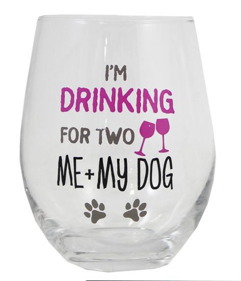 Wine Glass - Drinking For My Dog
