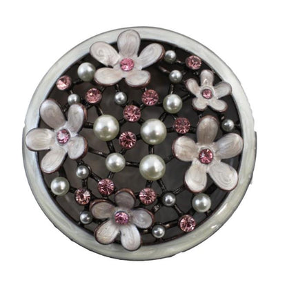 Silver Floral Trinket Box