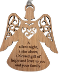 Wooden Angel Silent Night Ornament