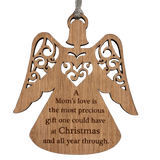 Wooden Angel Mom's Love Ornament