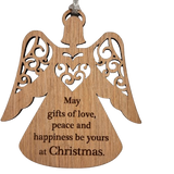Wooden Angel May Gifts Ornament