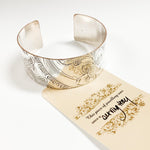 Silver Cuff Bracelet by L Carr Designs