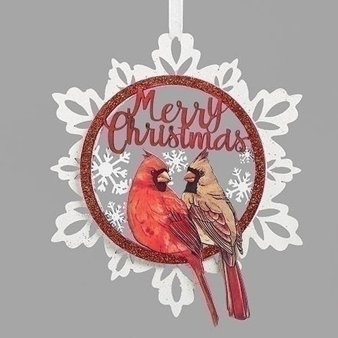 Snowflake Cardinal Ornament