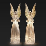 Lighted Angel Figure with Trumpet