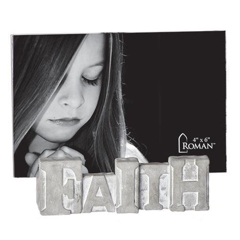 Faith Cement Frame 4X6