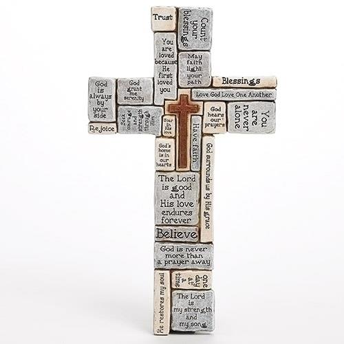 Inspirational Crossword Wall Cross