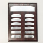 Rosewood Finish Walnut 12 Year Annual Plaque