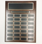 28 Year Cherrywood Finish Plaque