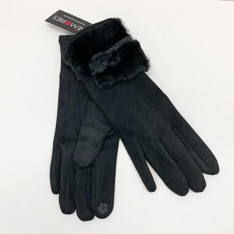 Grey/Furt Trim Gloves