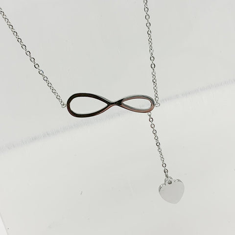 Engraved Memories - Infinity Heart Necklace